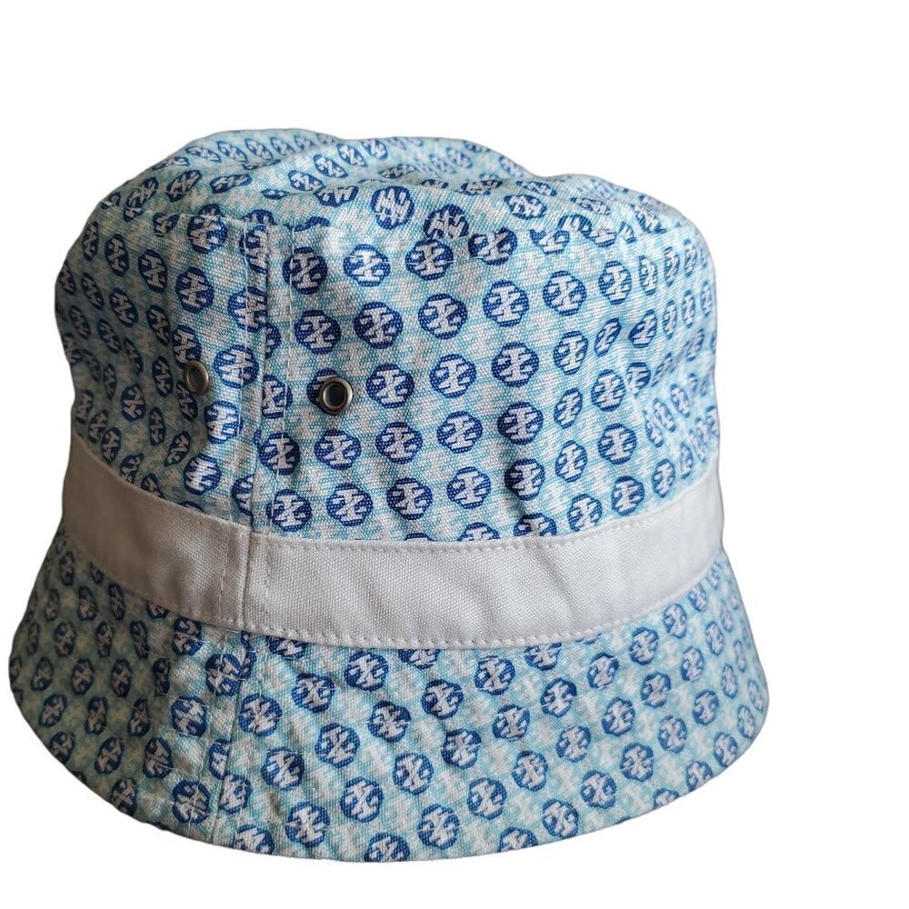 π₯Izod Blue and White 100% Cotton Bucket Hat